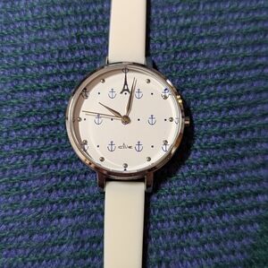 Clue Brand White and Blue Nautical Anchor Watch, S. Korea